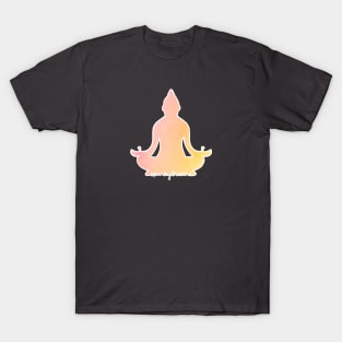 Sunset Buddha (Light Text) T-Shirt